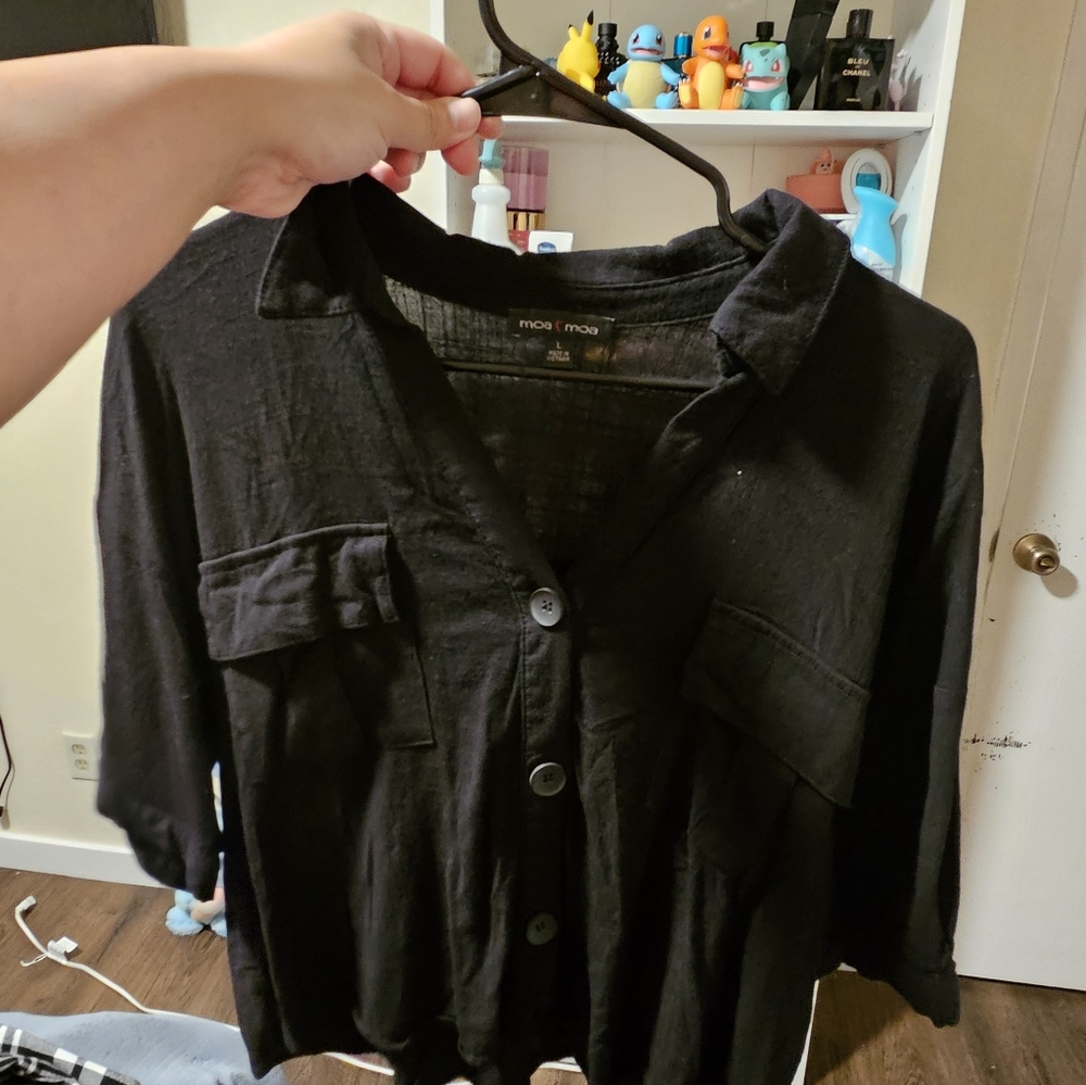 Moa Moa Elegant Black Top